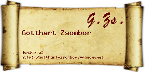 Gotthart Zsombor névjegykártya